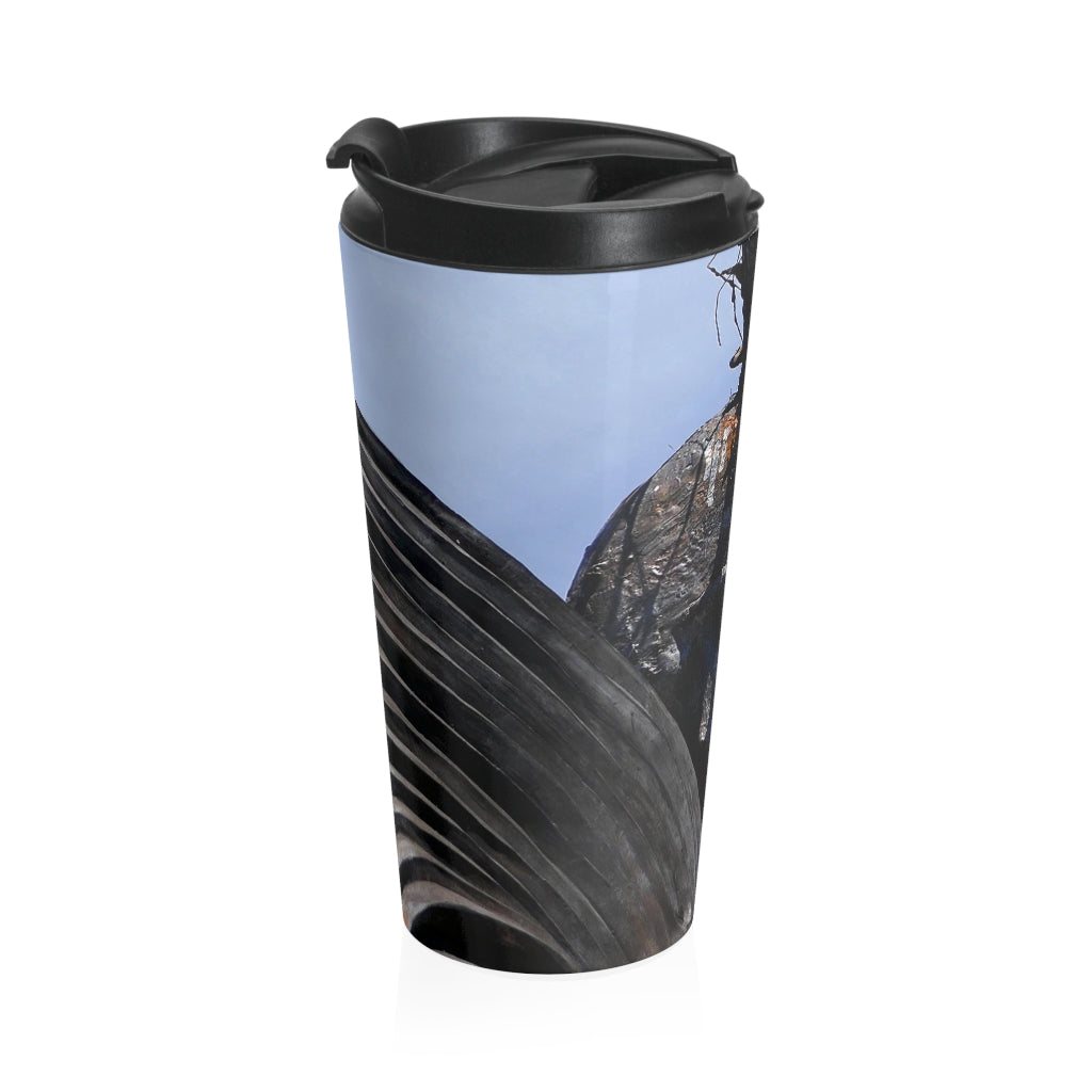 “Skull Warrior” - Stainless Steel Travel Mug 15 oz - Fry1Productions