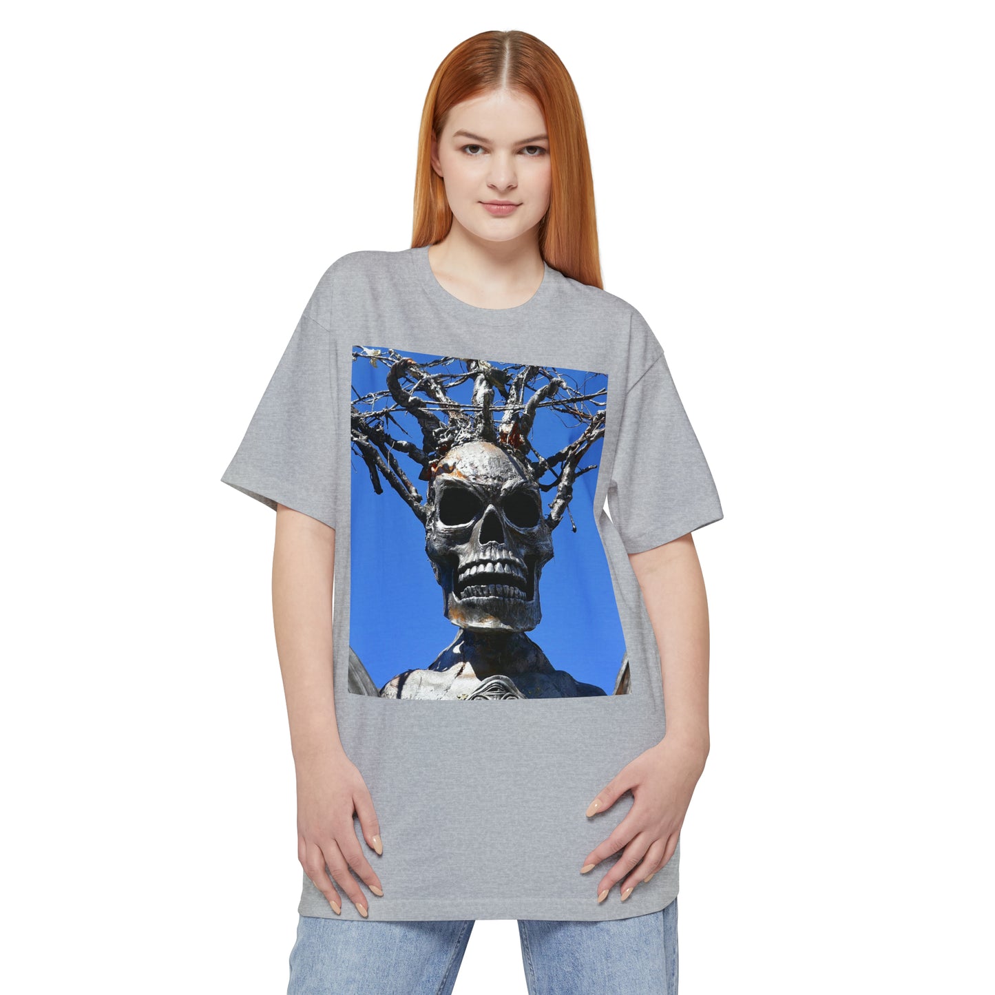 Skull Warrior Stare - Unisex Tall Beefy T-Shirt - Fry1Productions