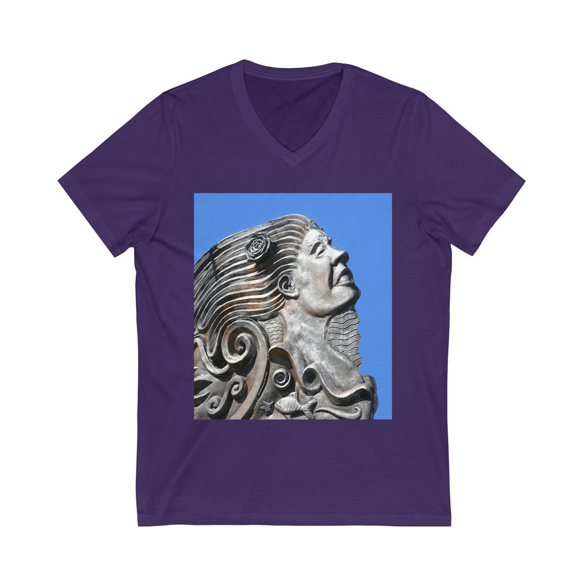 Nymph Beauty - Unisex Jersey Short Sleeve V-Neck Tee - Fry1Productions