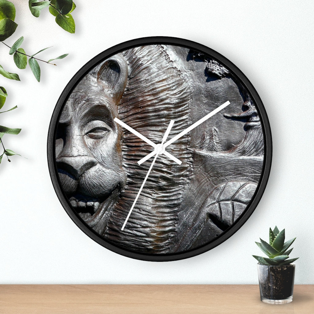 "Lion's Friends Forever v3 " - 10" Wooden Frame Wall Clock - Fry1Productions