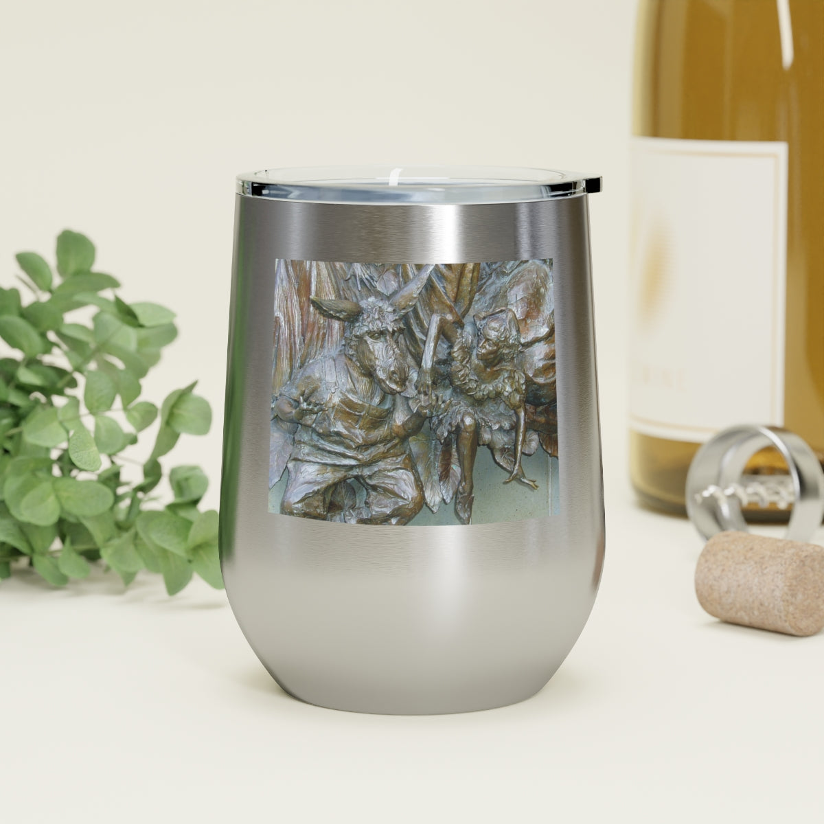Flight Love - 12 oz Insulated Wine Tumbler - Fry1Productions
