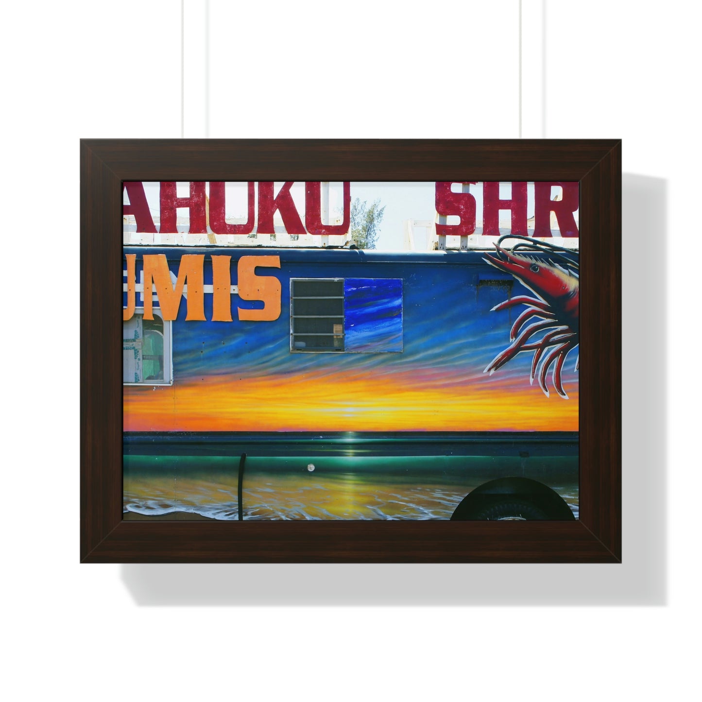Fumis Aloha - Framed Horizontal Poster - Fry1Productions