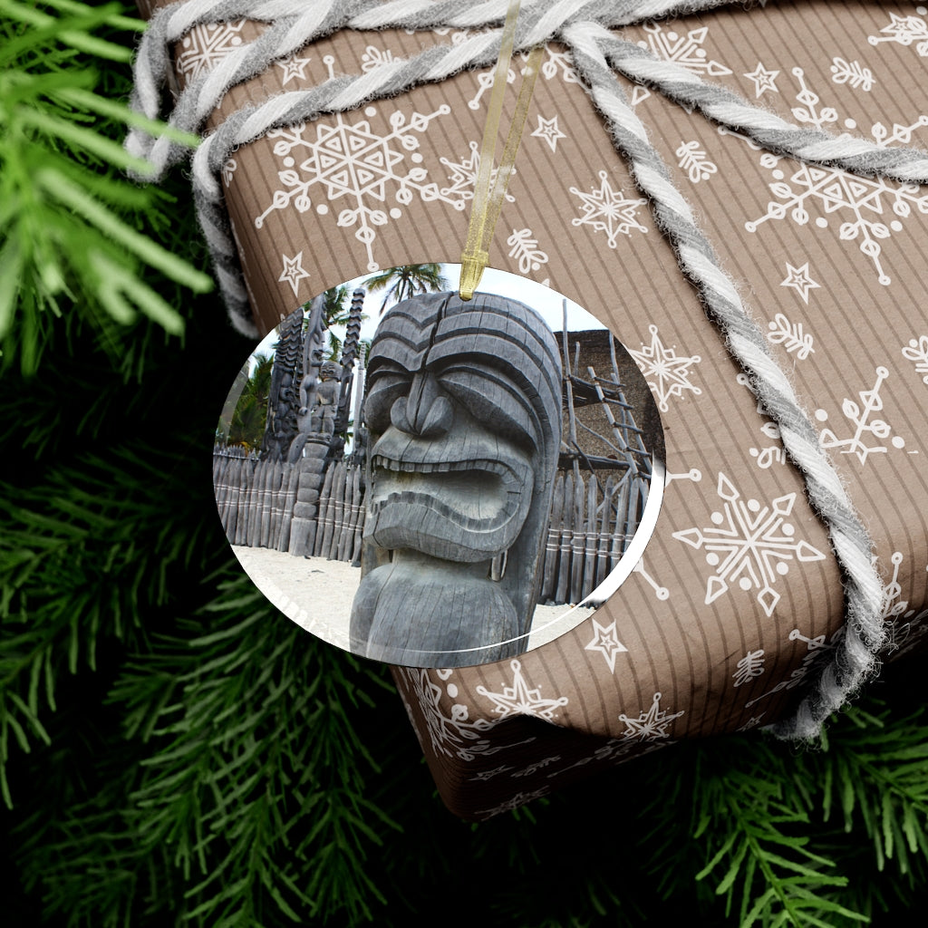 Fierce Guardian - Glass Ornament - Fry1Productions