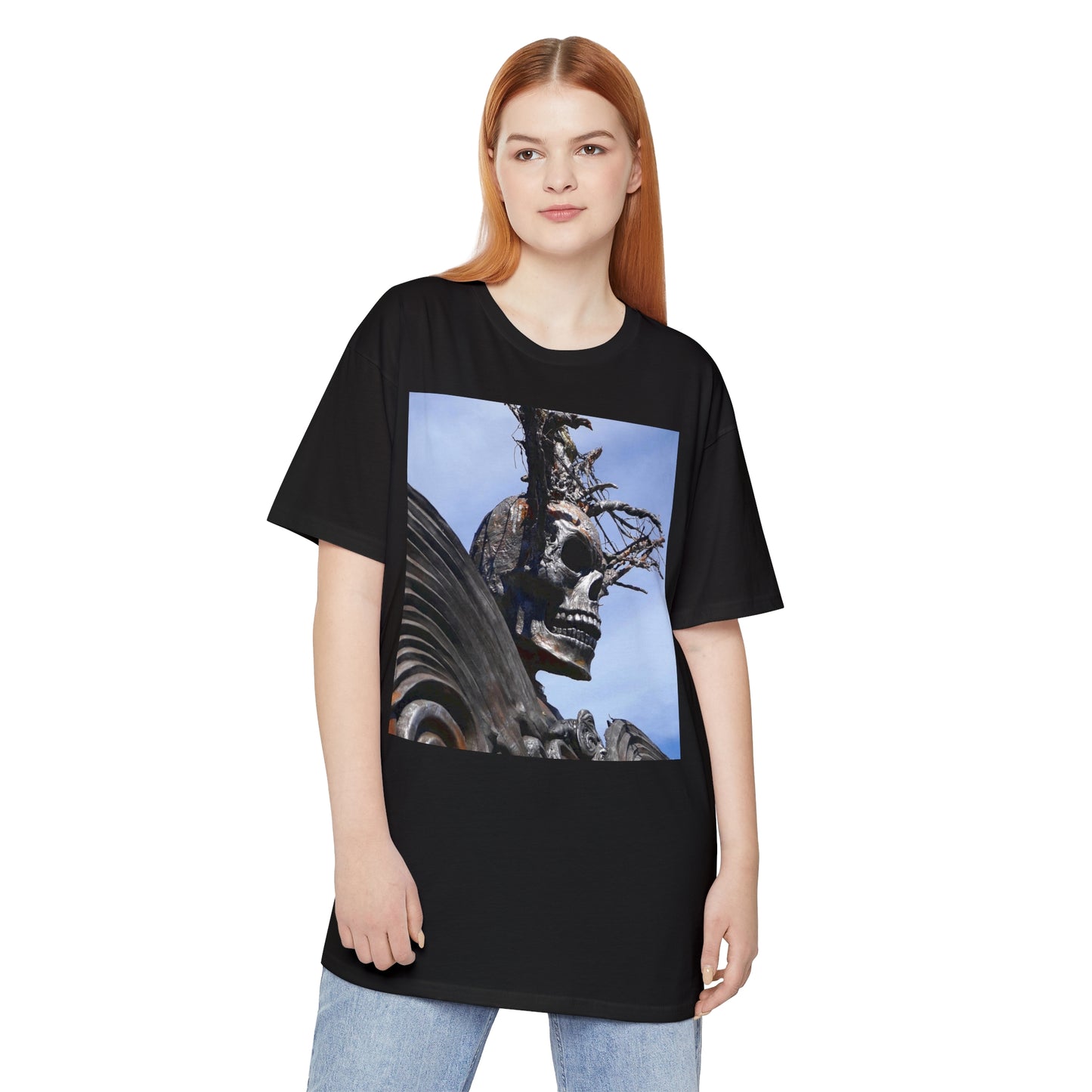 Skull Warrior - Unisex Long Body Urban T-Shirt - Fry1Productions