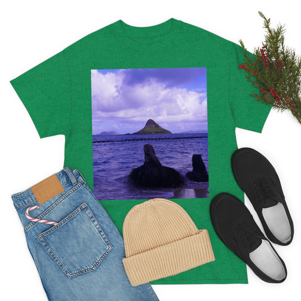 Wade To Chinaman's Hat - Unisex Heavy Cotton Tee - Fry1Productions