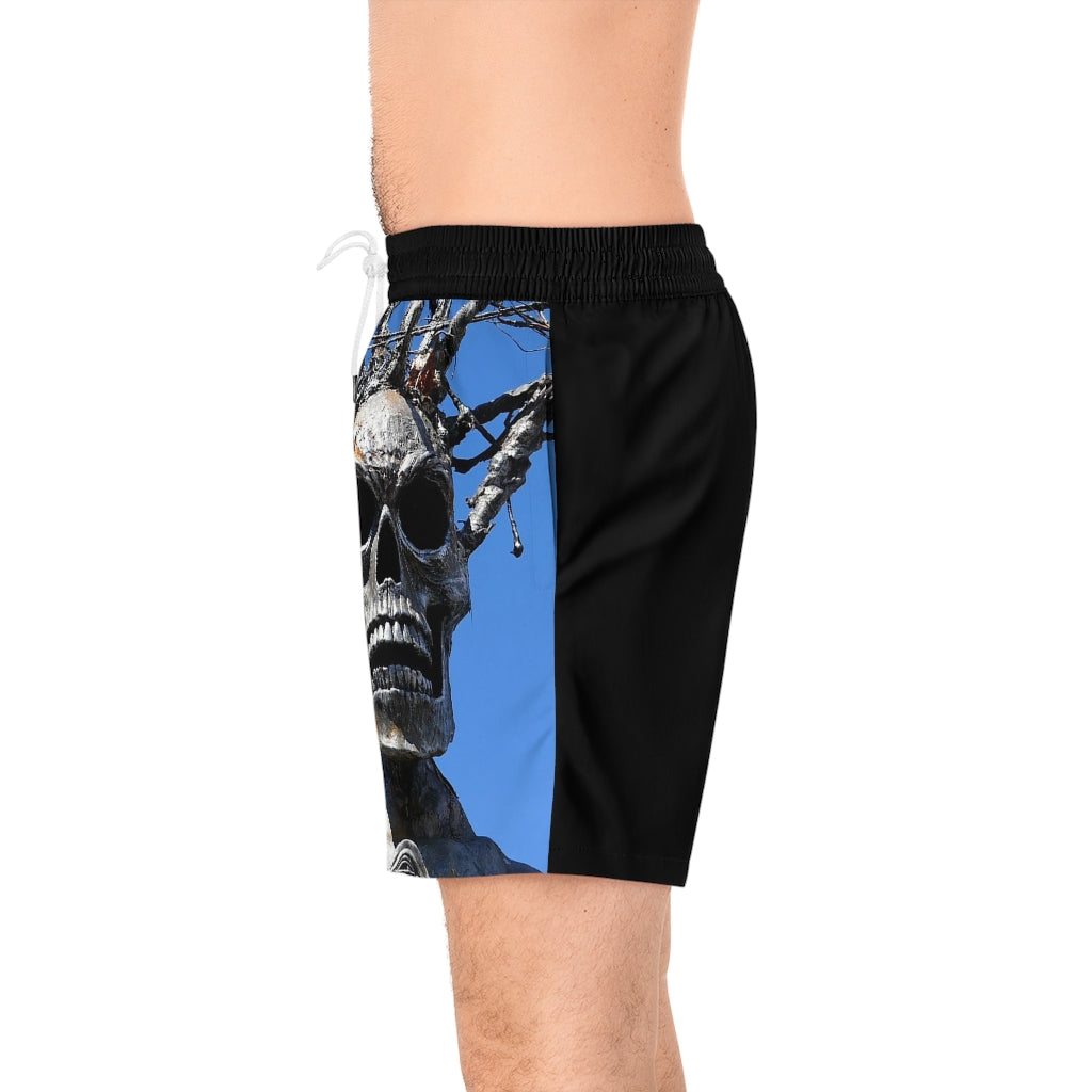 Skull Warriors - Men's Mid-Length Swim Shorts - Fry1Productions