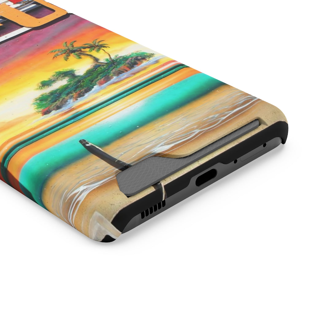 "Island Love" - Galaxy S22 S21 & iPhone 13 Case With Card Holder - Fry1Productions
