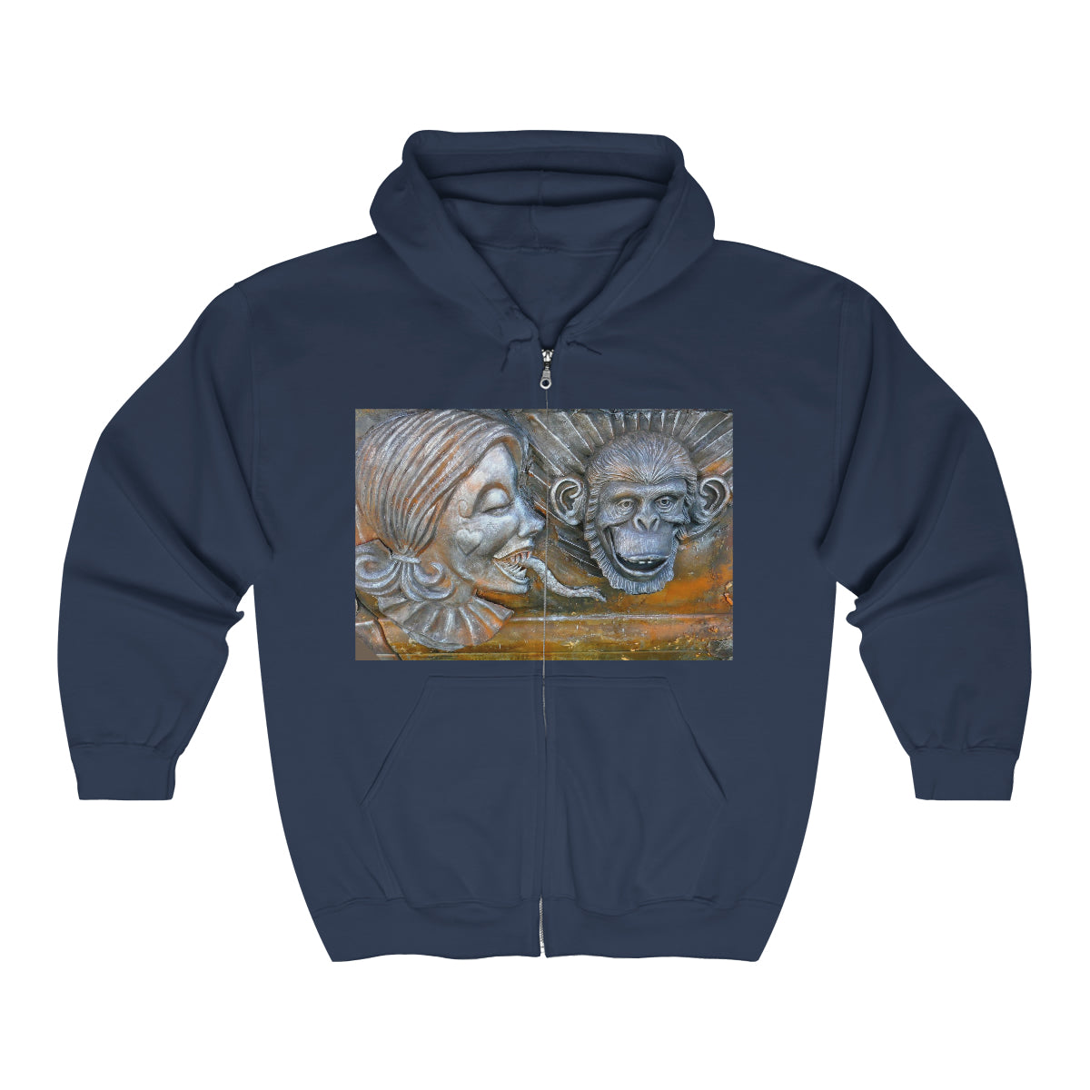 Snakily Speaking - Unisex Heavy Blend Full Zip Hooded Sweatshirt - Fry1Productions