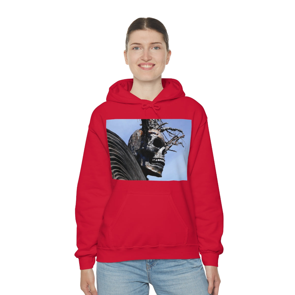 Skull Warrior - Unisex Heavy Blend Hooded Sweatshirt - Fry1Productions