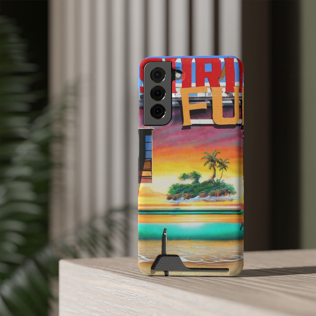 "Island Love" - Galaxy S22 S21 & iPhone 13 Case With Card Holder - Fry1Productions