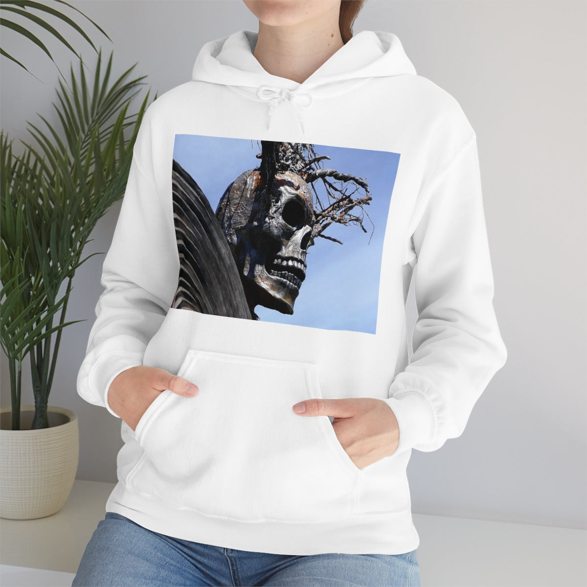 Skull Warrior - Unisex Heavy Blend Hooded Sweatshirt - Fry1Productions