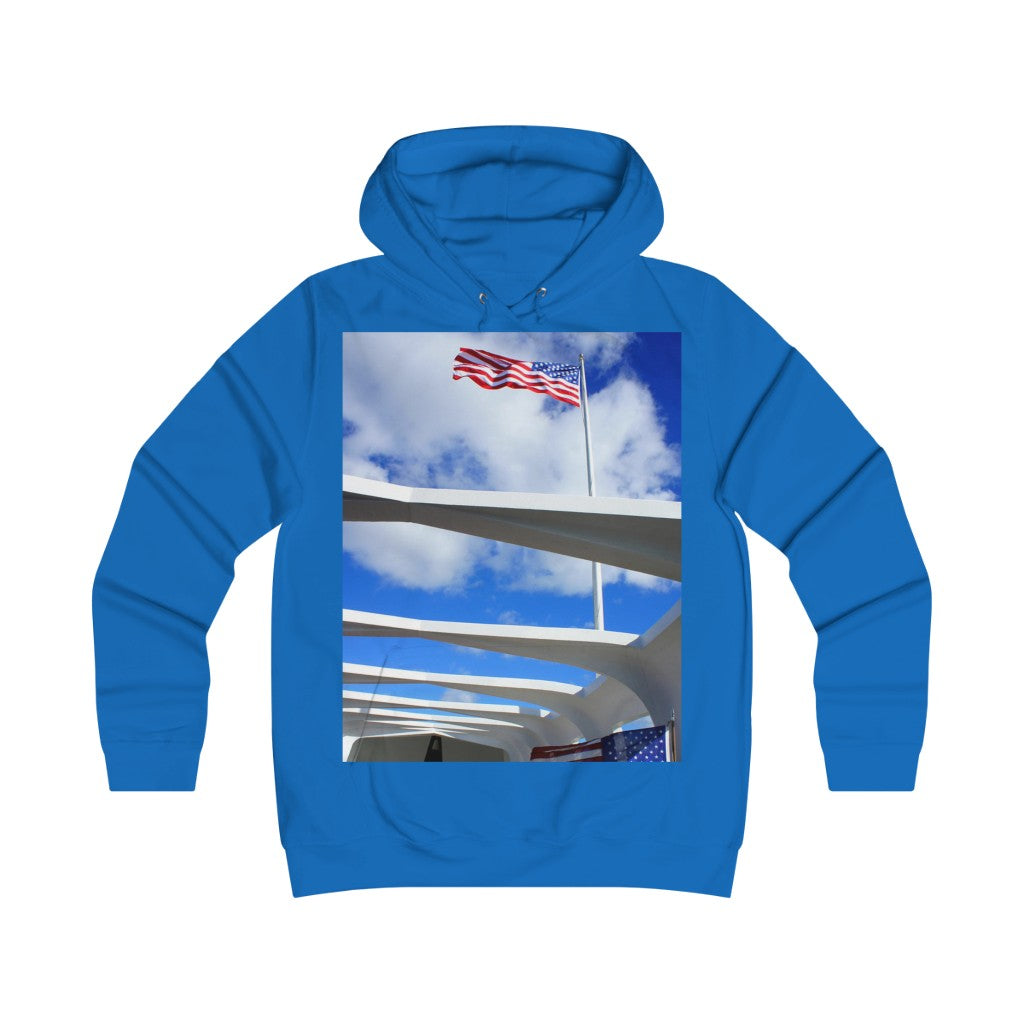 "In Solemn Remembrance Forever" - Girlie College Hoodie - Fry1Productions