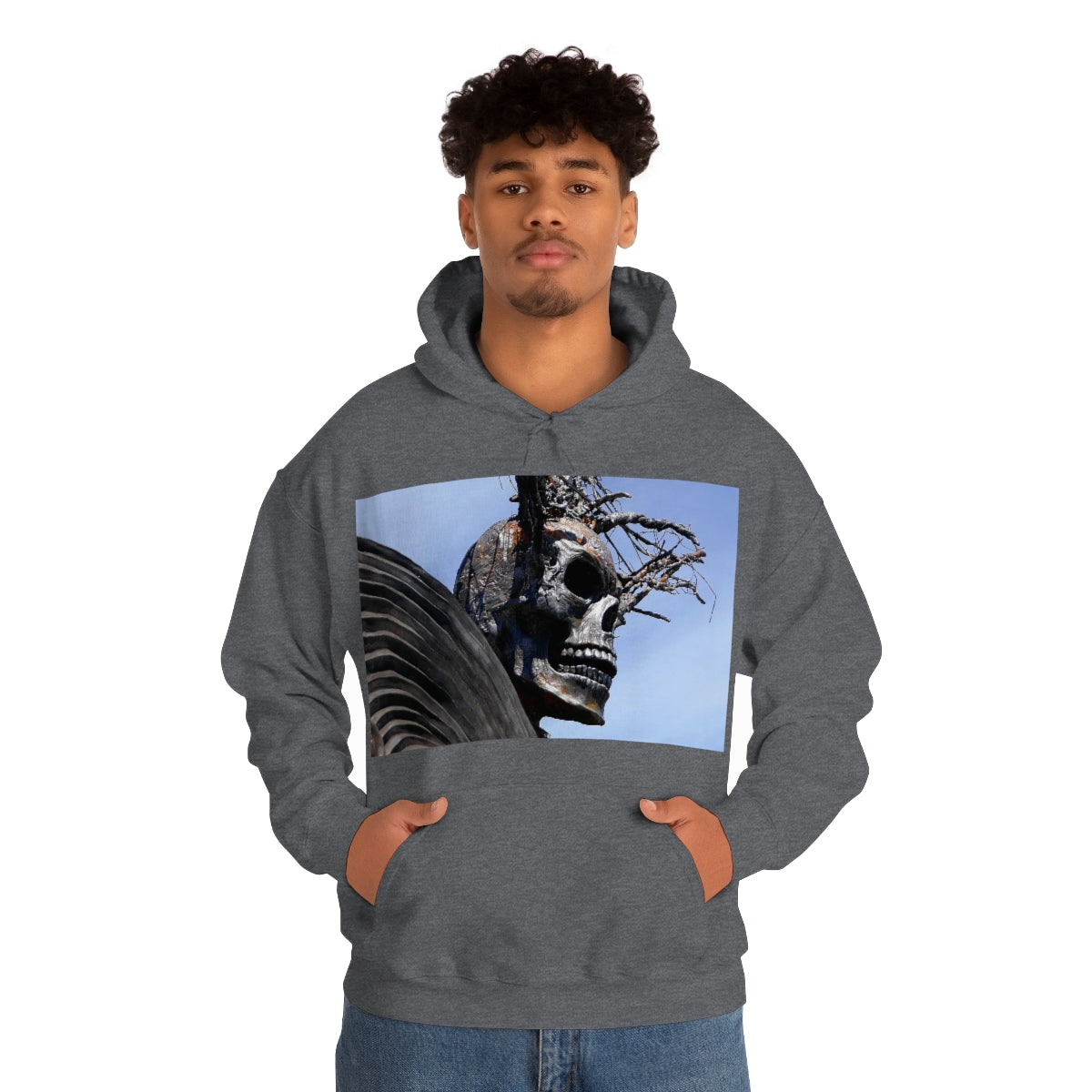 Skull Warrior - Unisex Heavy Blend Hooded Sweatshirt - Fry1Productions