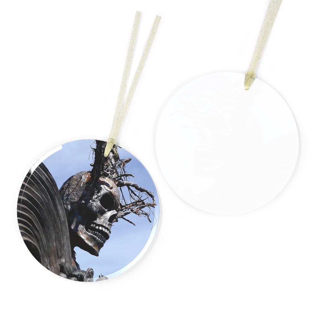 Skull Warrior - Glass Ornament - Fry1Productions