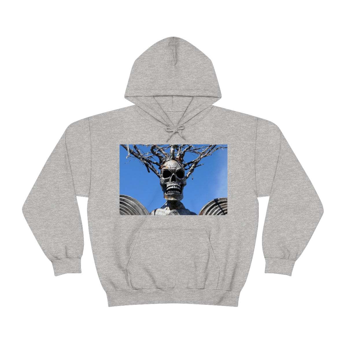 Skull Warrior Stare - Unisex Heavy Blend Hooded Sweatshirt - Fry1Productions