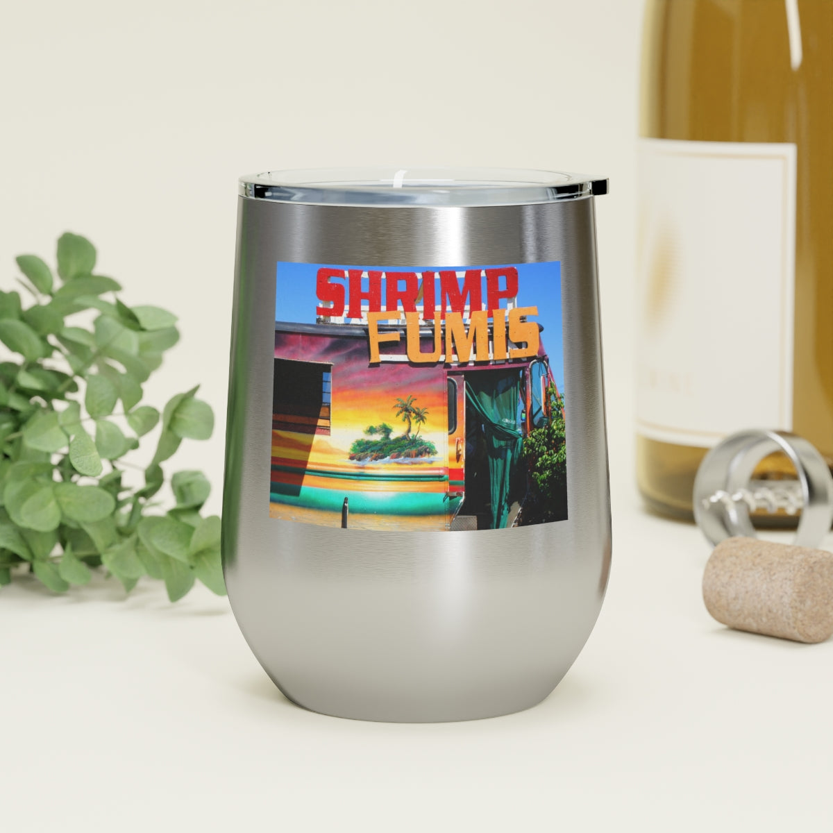 Island Love - 12 oz Insulated Wine Tumbler - Fry1Productions