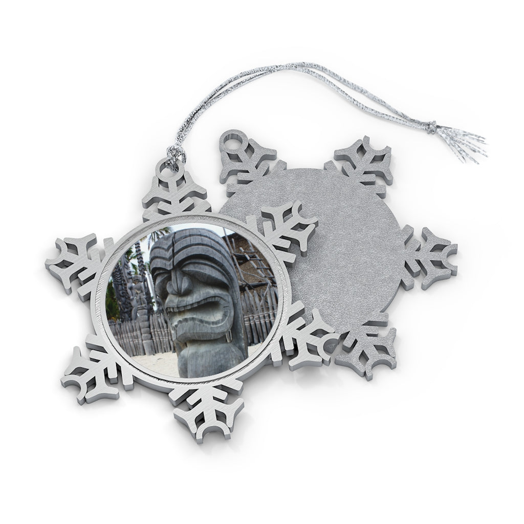 Fierce Guardian - Pewter Snowflake Ornament - Fry1Productions