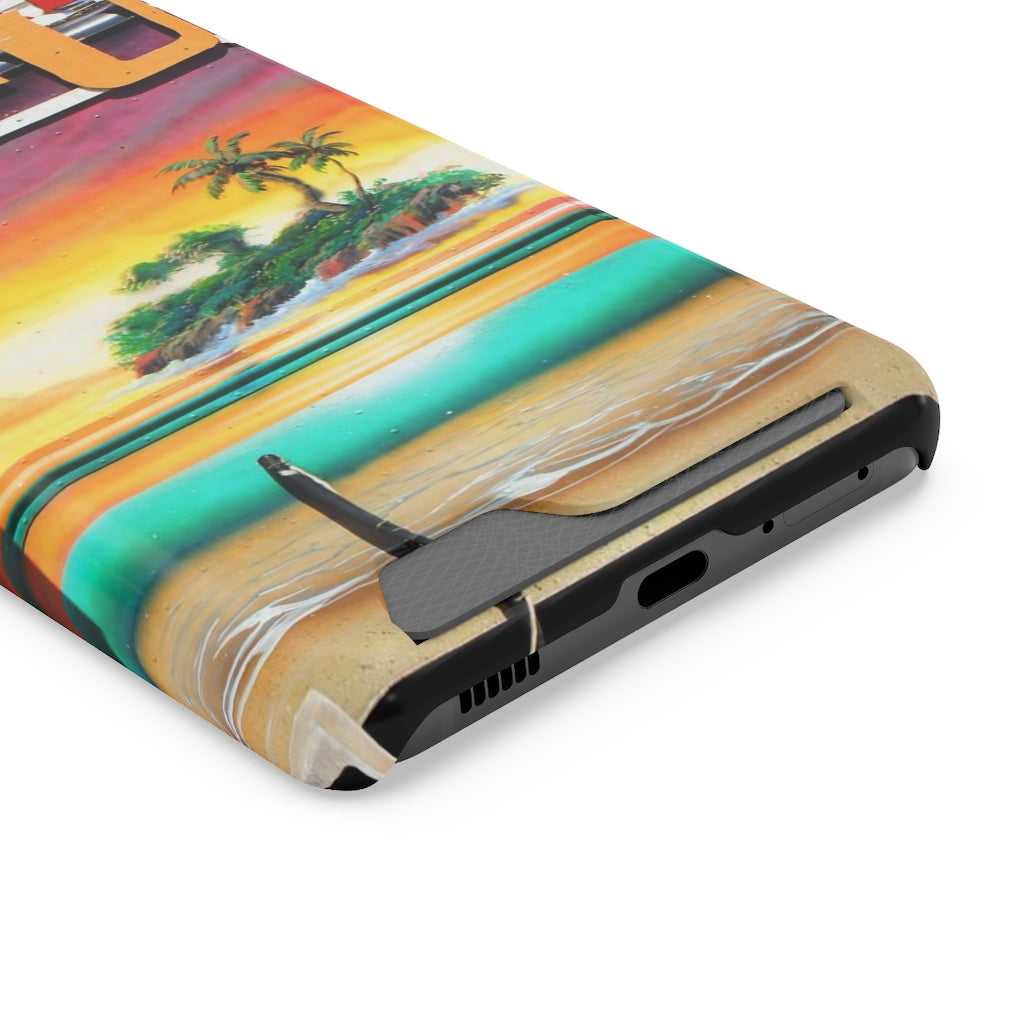 "Island Love" - Galaxy S22 S21 & iPhone 13 Case With Card Holder - Fry1Productions