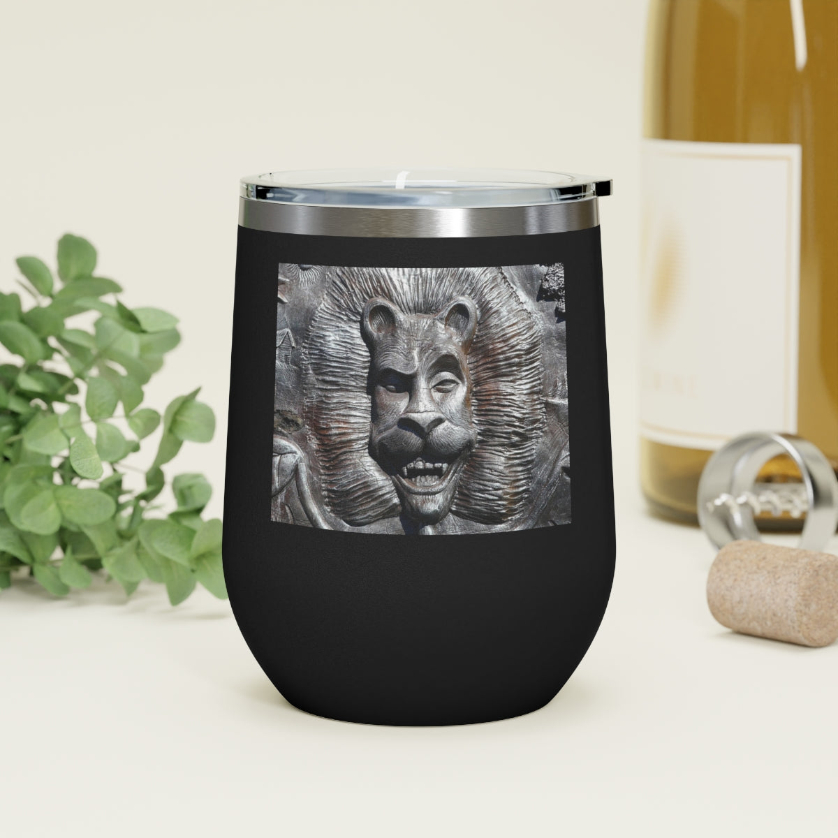 Lion's Friends Forever - 12 oz Insulated Wine Tumbler - Fry1Productions