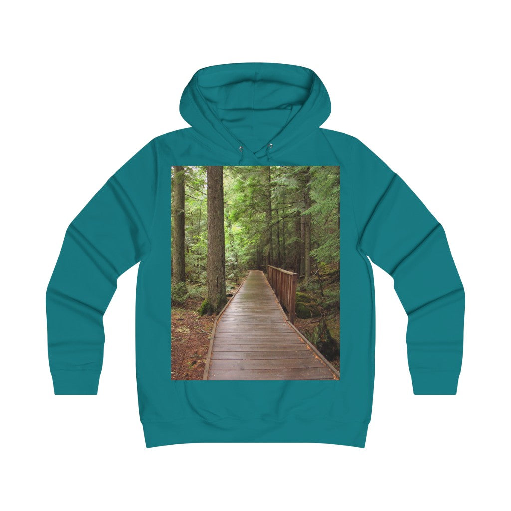 "Fauna Flora" -  Girlie College Hoodie - Fry1Productions