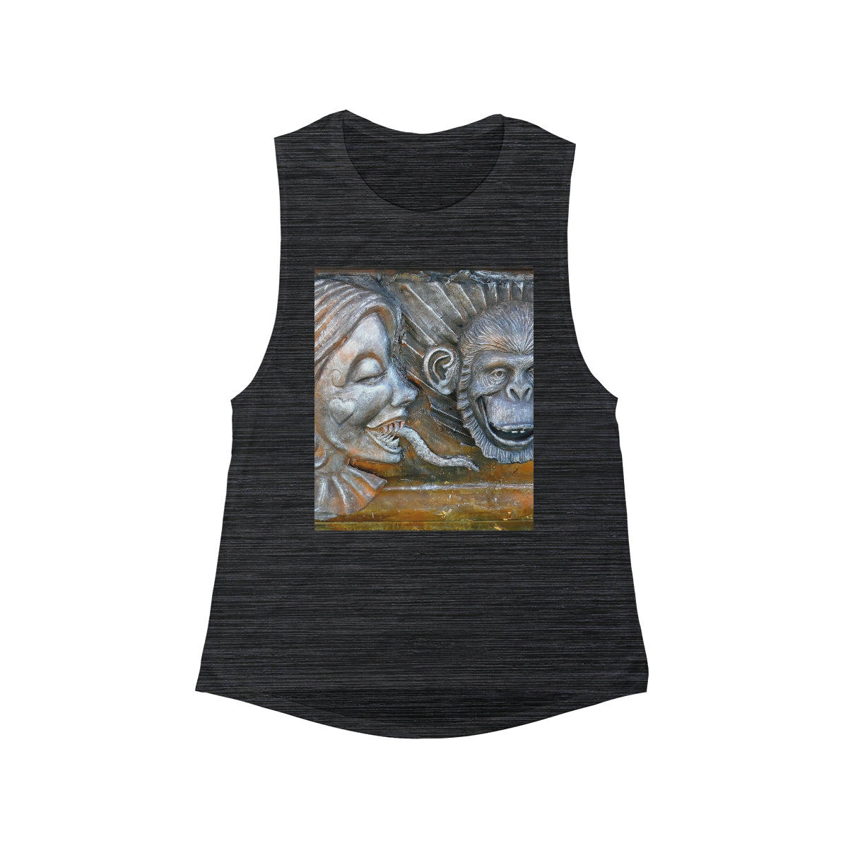 Snakily Speaking - Women's Flowy Scoop Muscle Tank - Fry1Productions