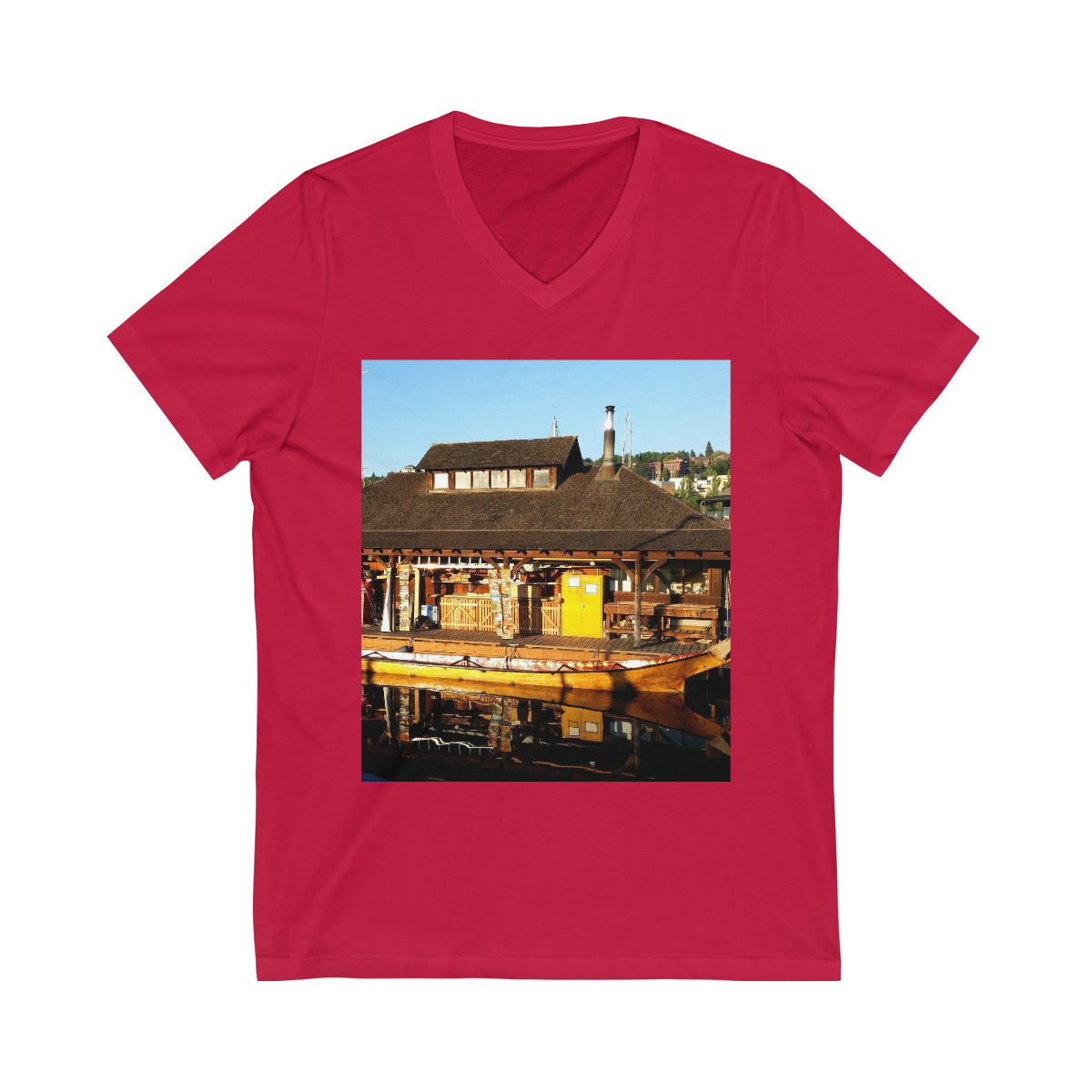 Q'il'bid Awe - Unisex Jersey Short Sleeve V-Neck Tee - Fry1Productions