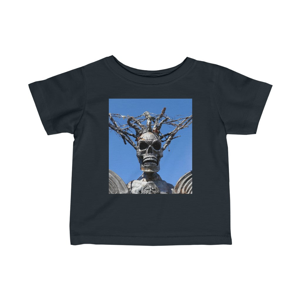 Skull Warrior Stare - Infant Fine Jersey Tee - Fry1Productions