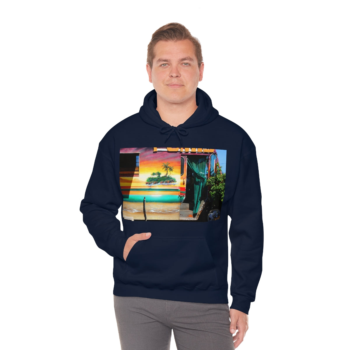 Island Love - Unisex Heavy Blend Hooded Sweatshirt - Fry1Productions
