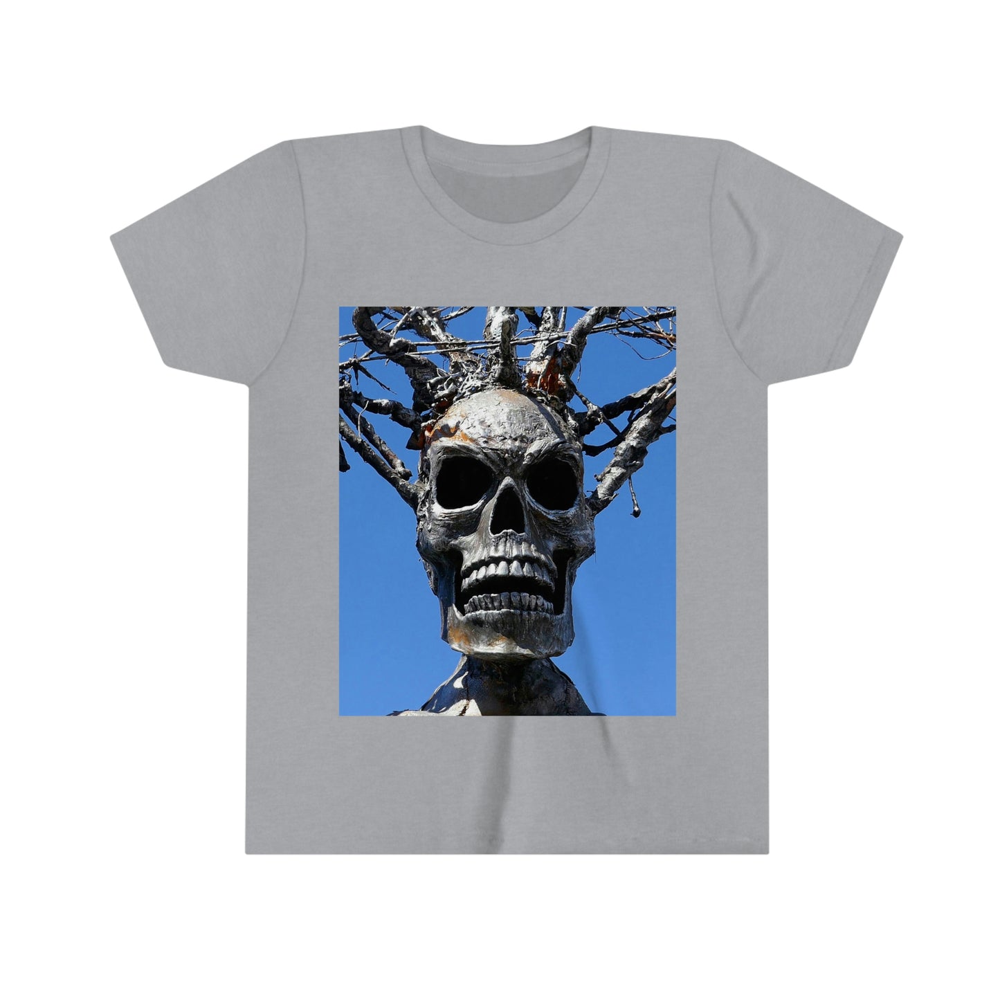Skull Warrior Stare - Youth Short Sleeve Tee - Fry1Productions