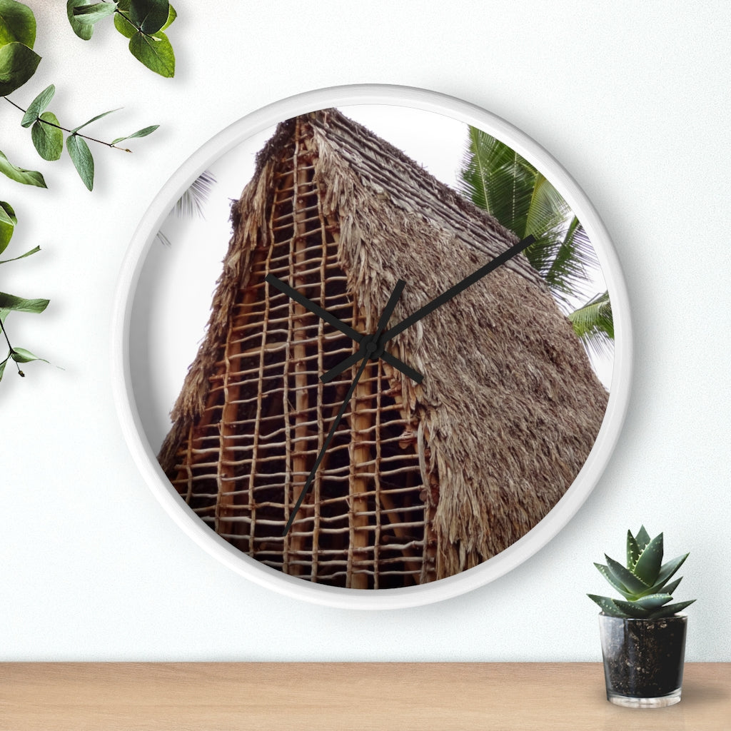 "Thached Redemption" - 10" Wooden Frame Wall Clock - Fry1Productions