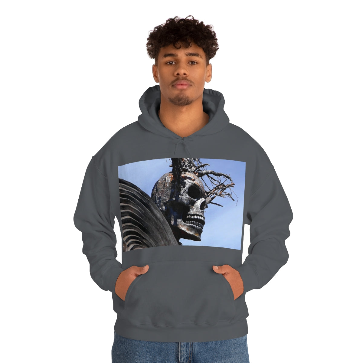 Skull Warrior - Unisex Heavy Blend Hooded Sweatshirt - Fry1Productions