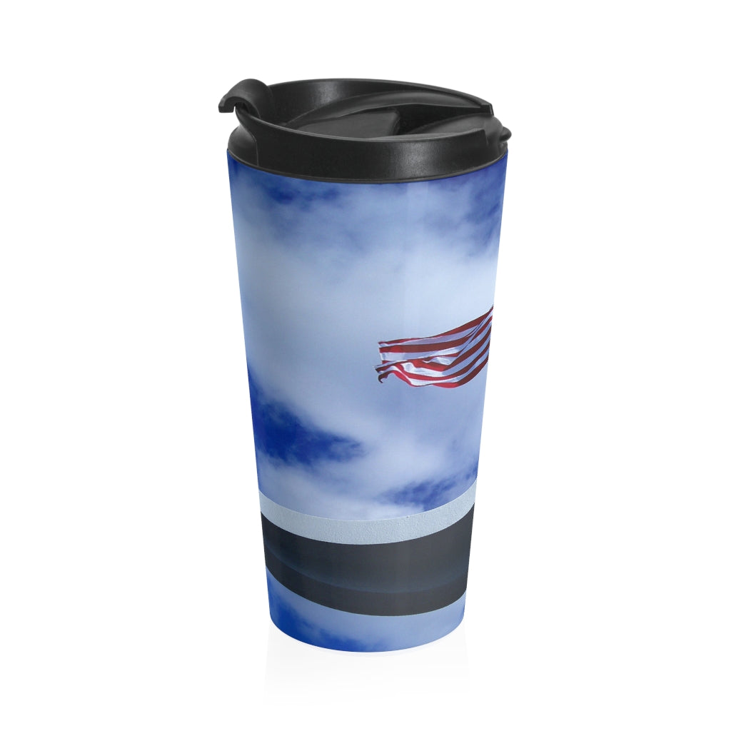 "In Solemn Remembrance"  - Stainless Steel Travel Mug 15 oz - Fry1Productions