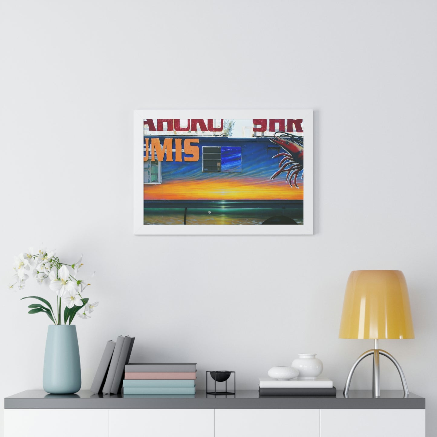 Fumis Aloha - Framed Horizontal Poster - Fry1Productions
