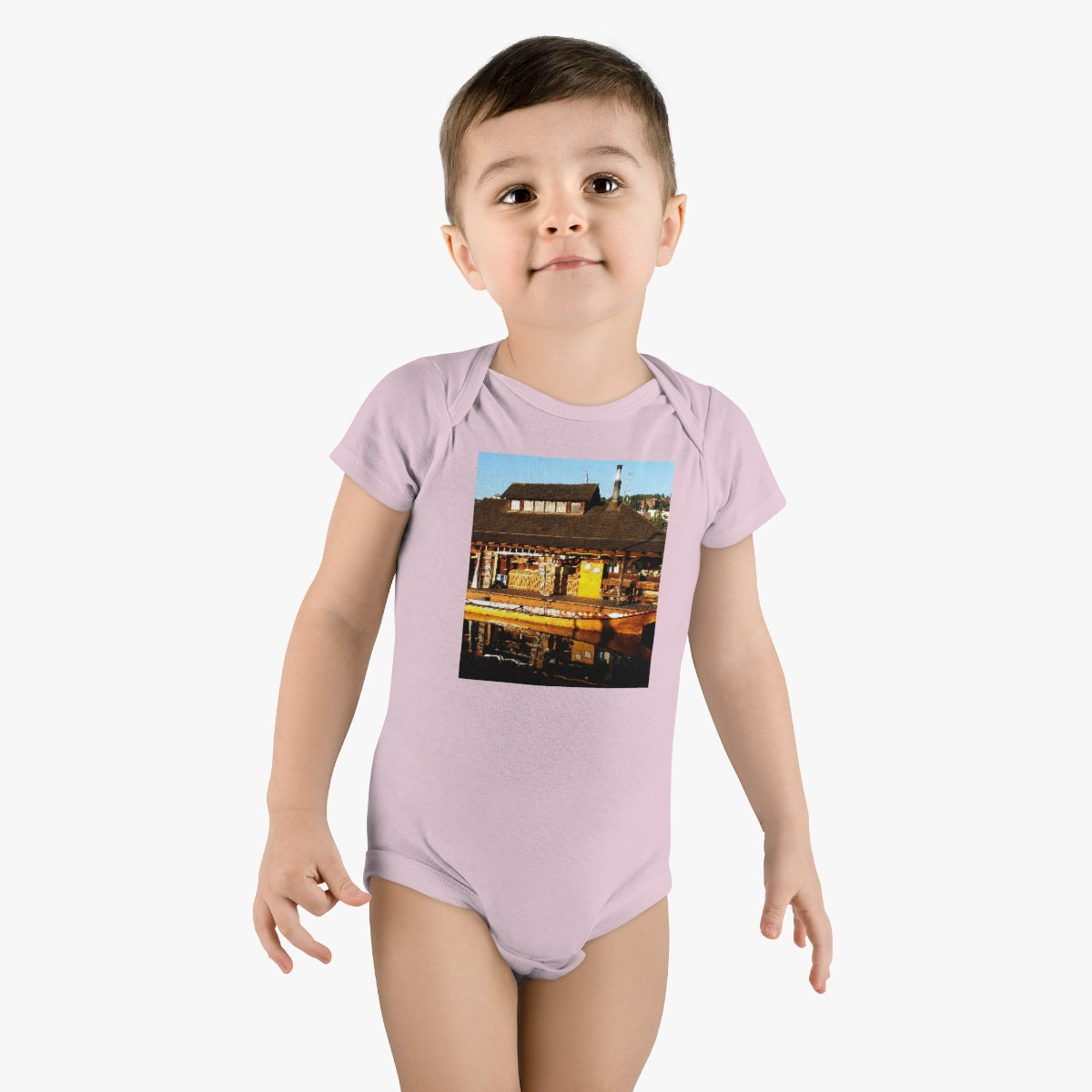 Q'il'bid Awe - Baby Short Sleeve Onesie - Fry1Productions