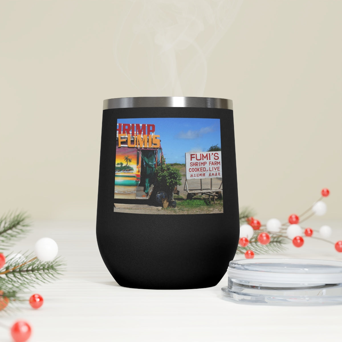 Kaulana Delights - 12 oz Insulated Wine Tumbler - Fry1Productions