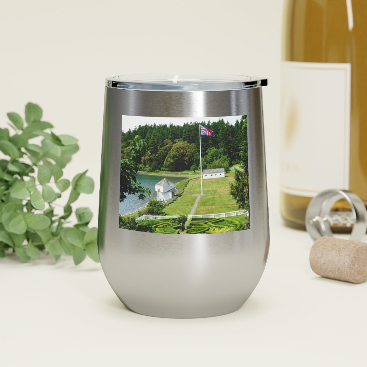 Magnificent Grandiose Views - 12 oz Insulated Wine Tumbler - Fry1Productions