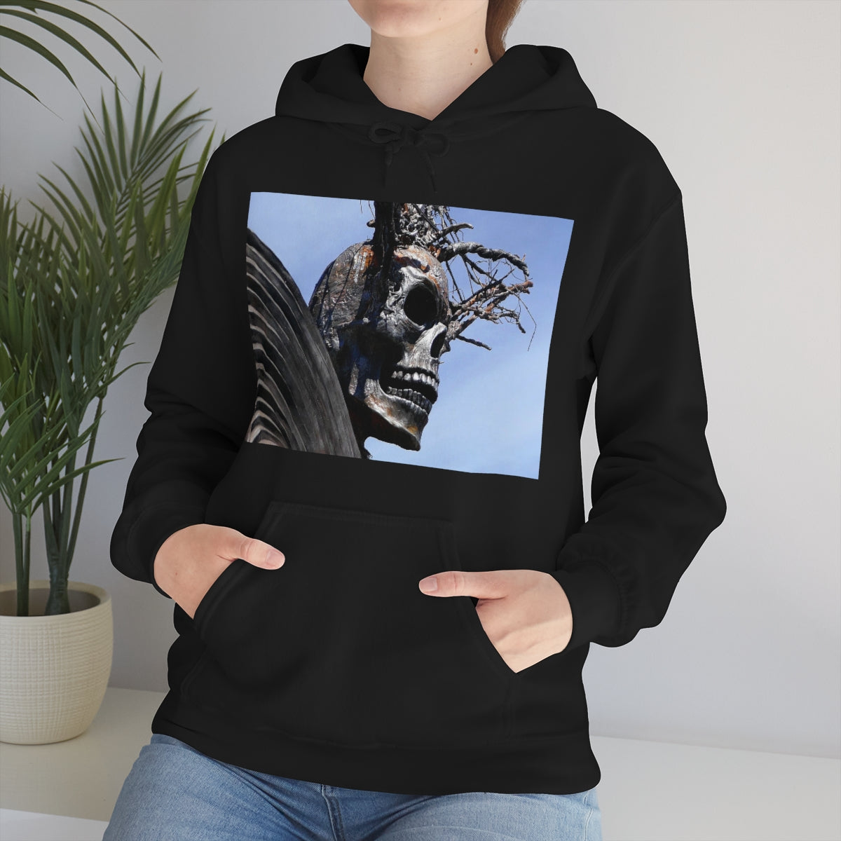 Skull Warrior - Unisex Heavy Blend Hooded Sweatshirt - Fry1Productions