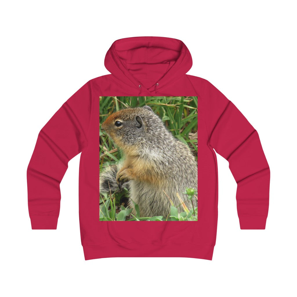 “Inquisitive Stare” - Girlie College Hoodie - Fry1Productions