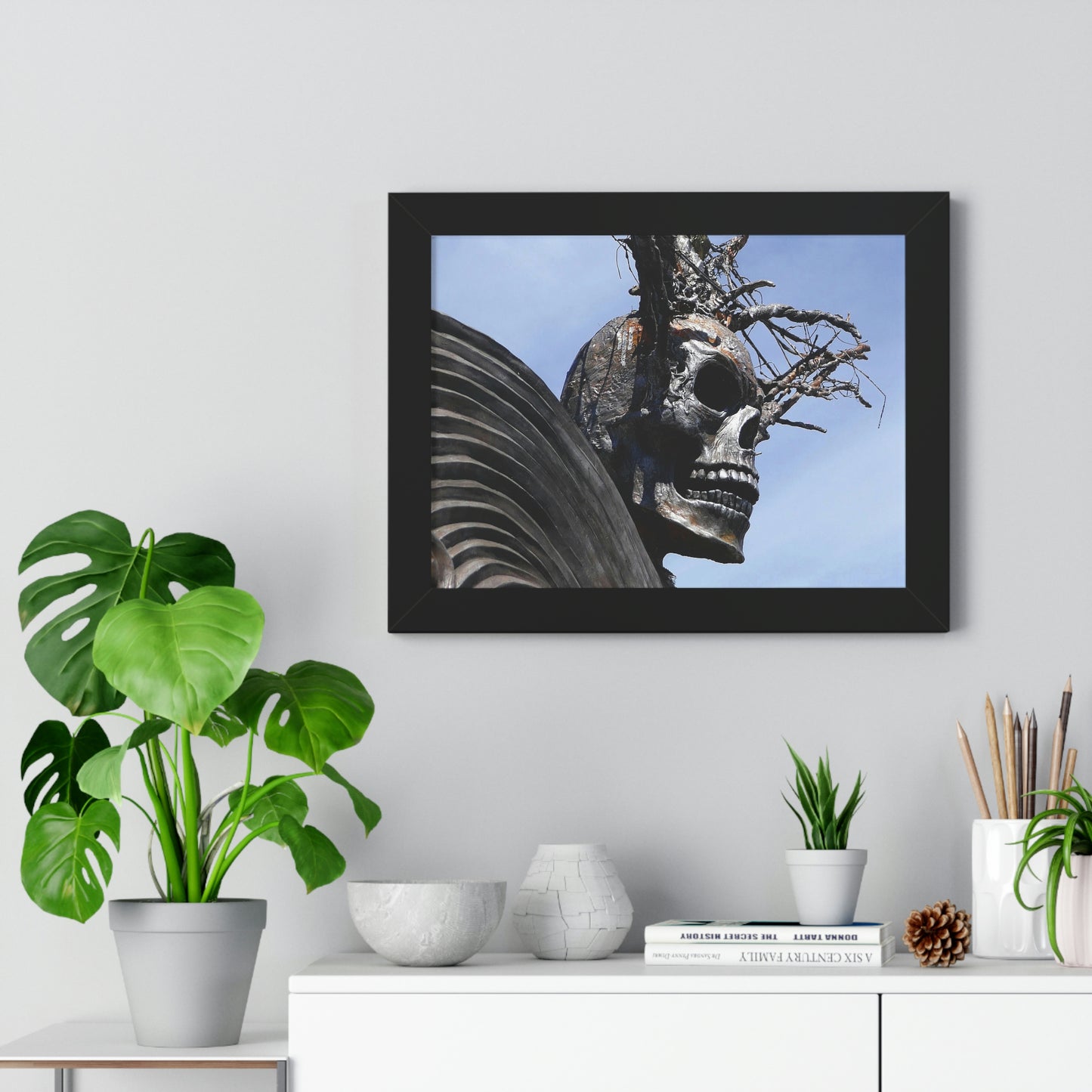 Skull Warrior - Framed Horizontal Poster - Fry1Productions