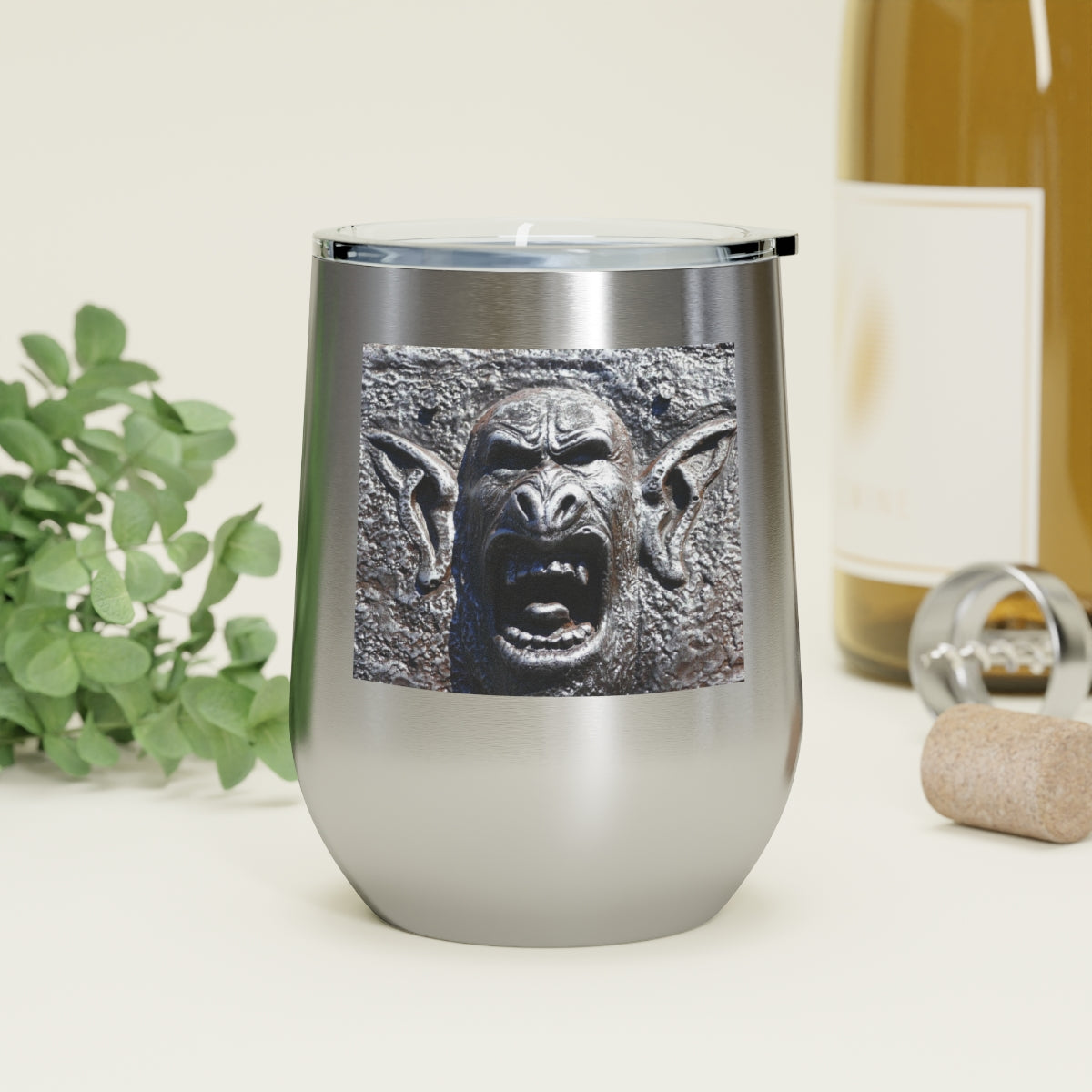 Frenzy Scream - 12 oz Insulated Wine Tumbler - Fry1Productions