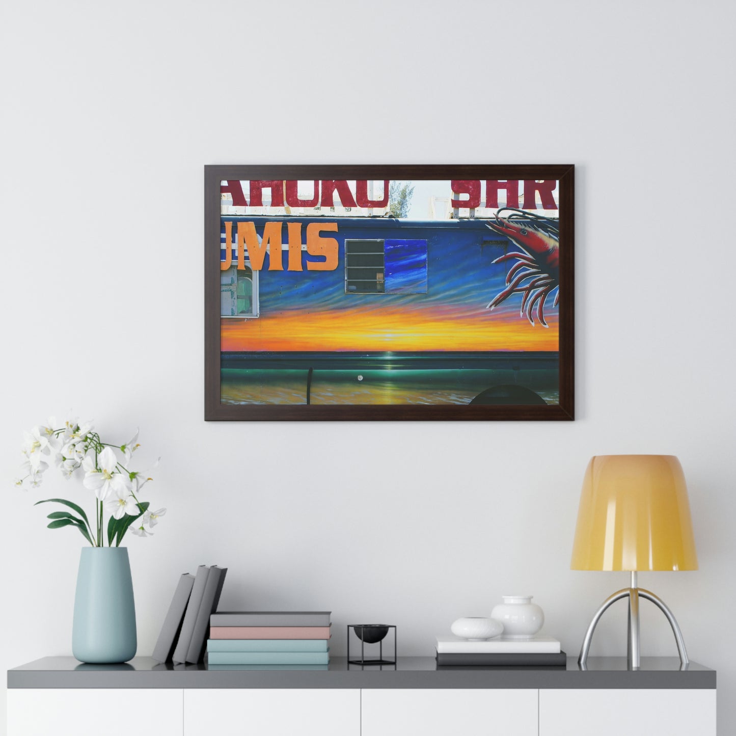 Fumis Aloha - Framed Horizontal Poster - Fry1Productions