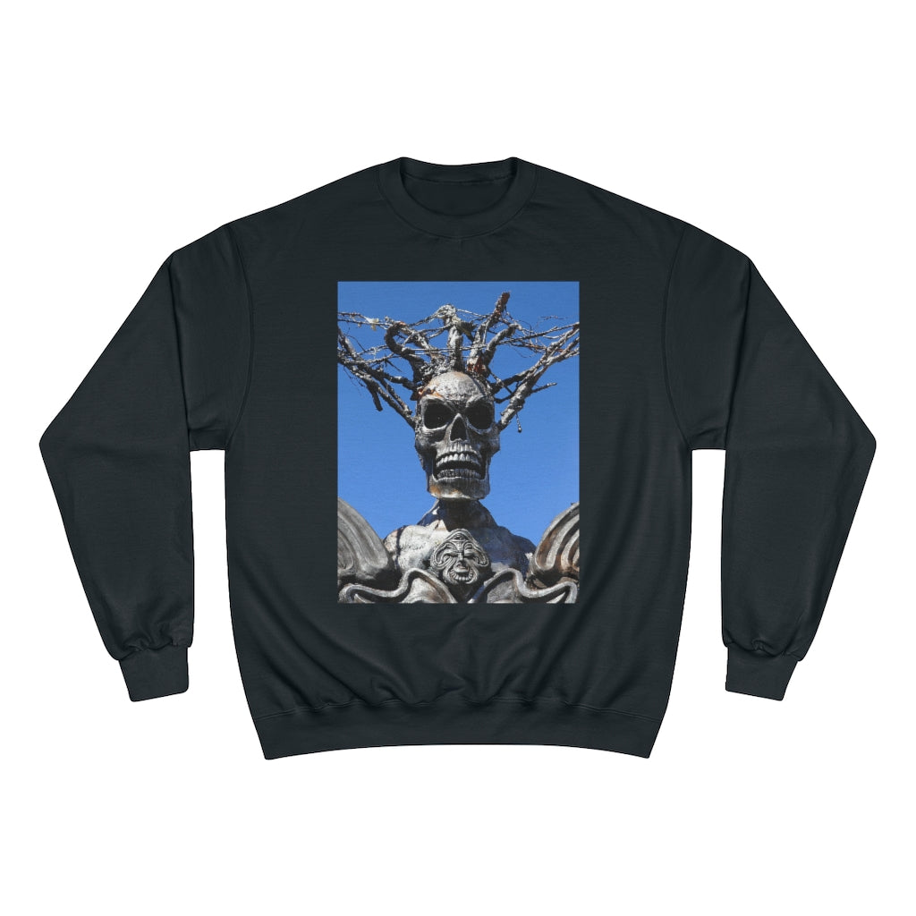 Skull Warrior Stare - Champion Sweatshirt - Fry1Productions