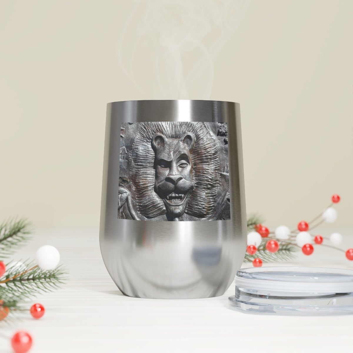 Lion's Friends Forever - 12 oz Insulated Wine Tumbler - Fry1Productions