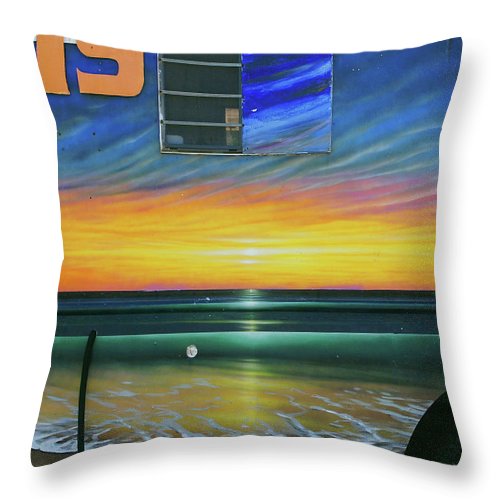 Fumis Aloha - Throw Pillow - Fry1Productions