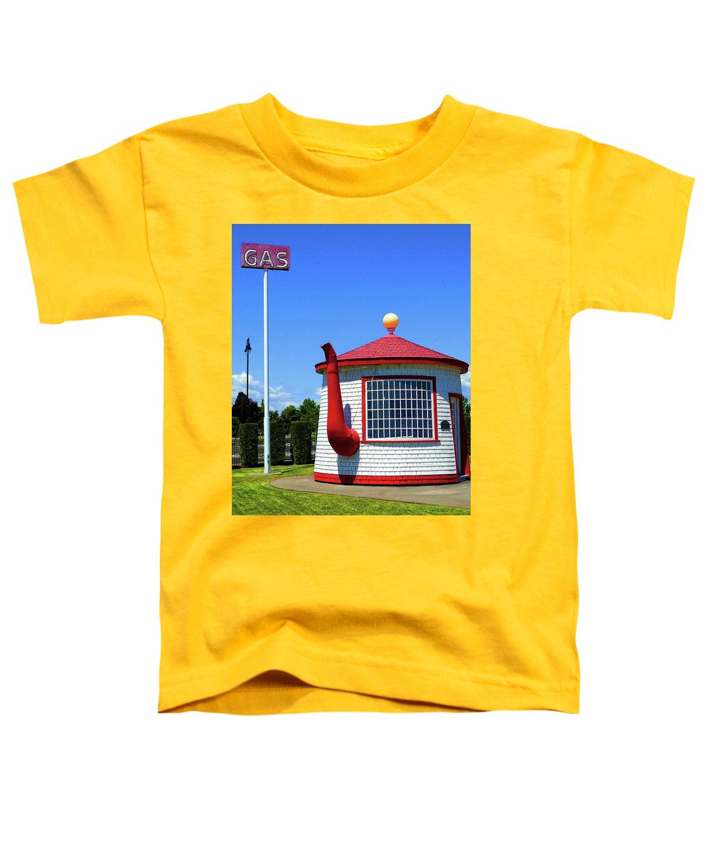 Historic Teapot Dome Service Station - Toddler T-Shirt - Fry1Productions