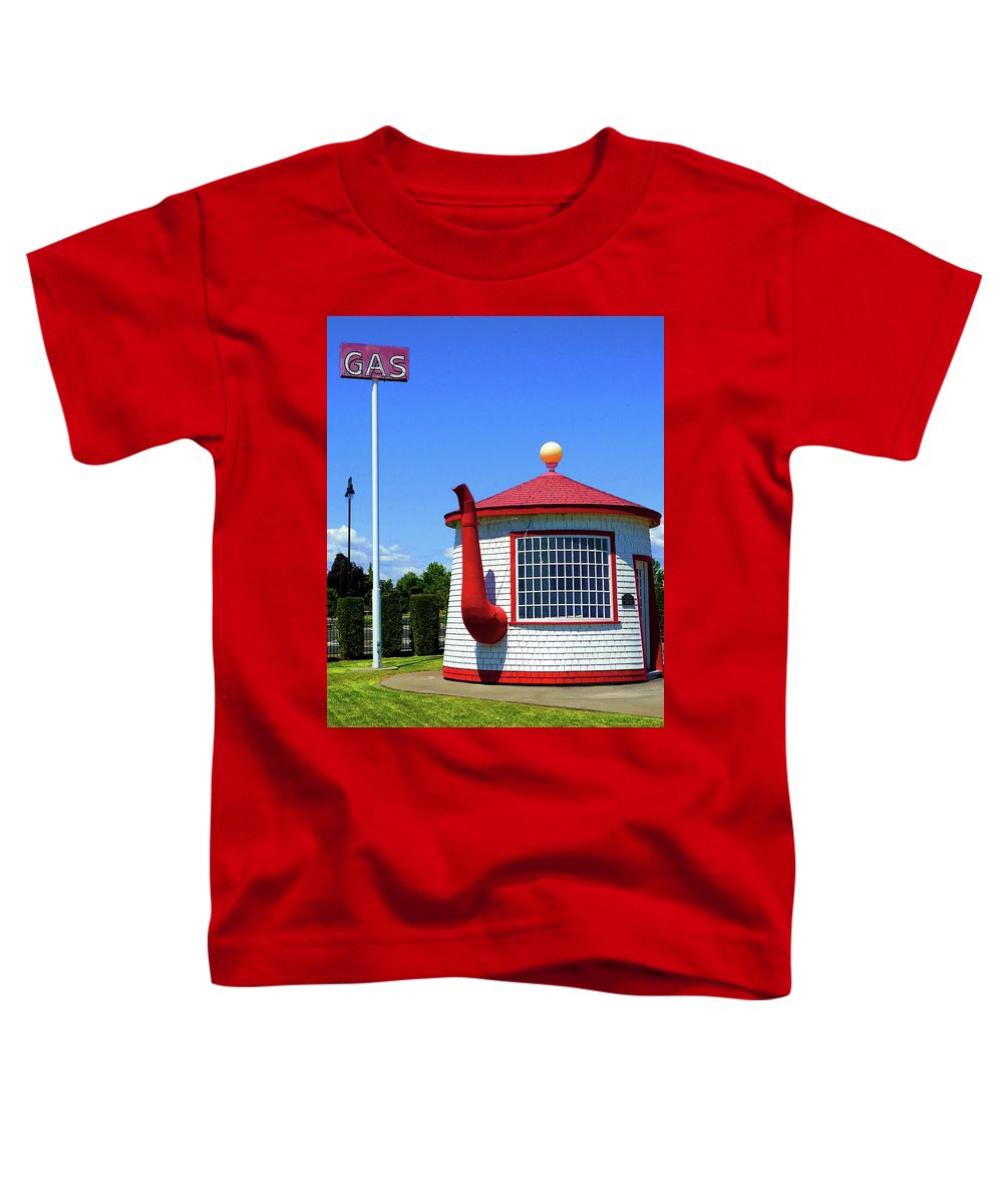 Historic Teapot Dome Service Station - Toddler T-Shirt - Fry1Productions
