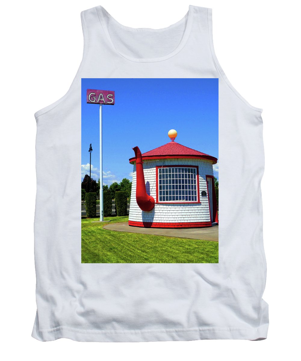"Historic Teapot Dome Service Station" - Tank Top - Fry1Productions