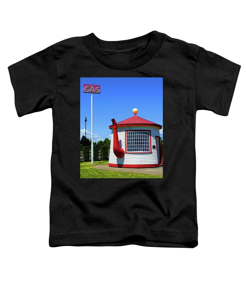 Historic Teapot Dome Service Station - Toddler T-Shirt - Fry1Productions