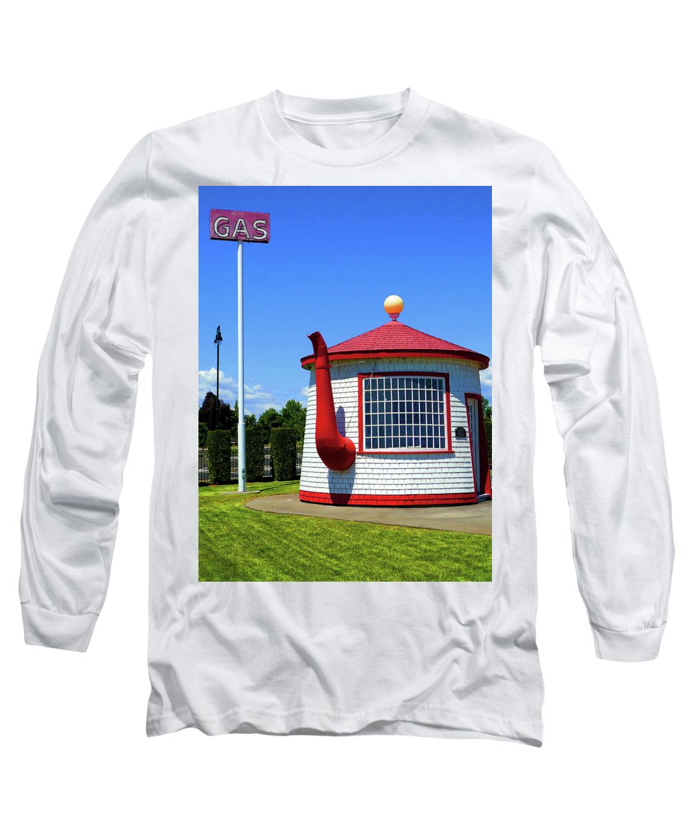 Historic Teapot Dome Service Station - Long Sleeve T-Shirt - Fry1Productions