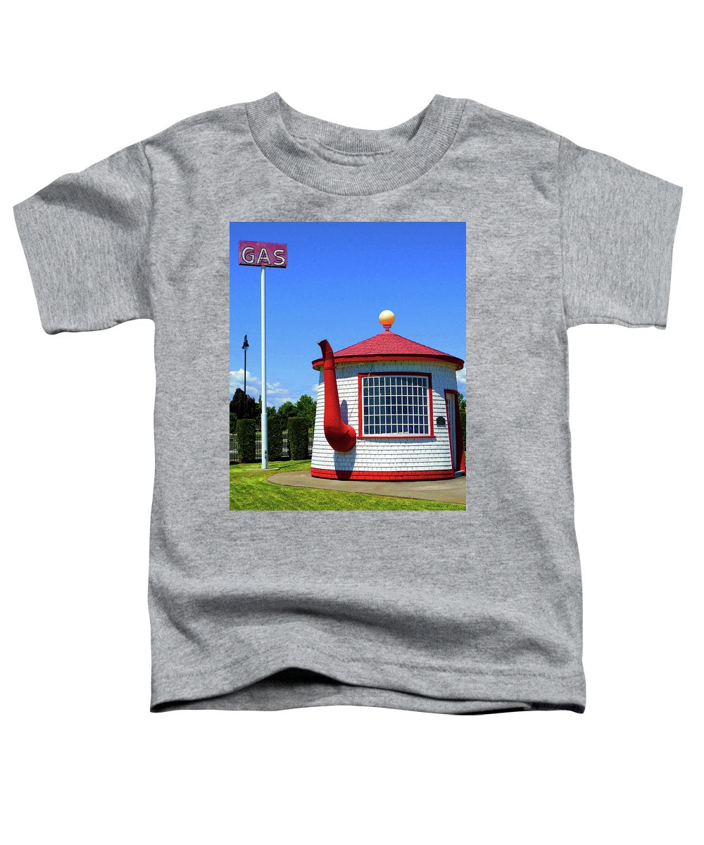 Historic Teapot Dome Service Station - Toddler T-Shirt - Fry1Productions